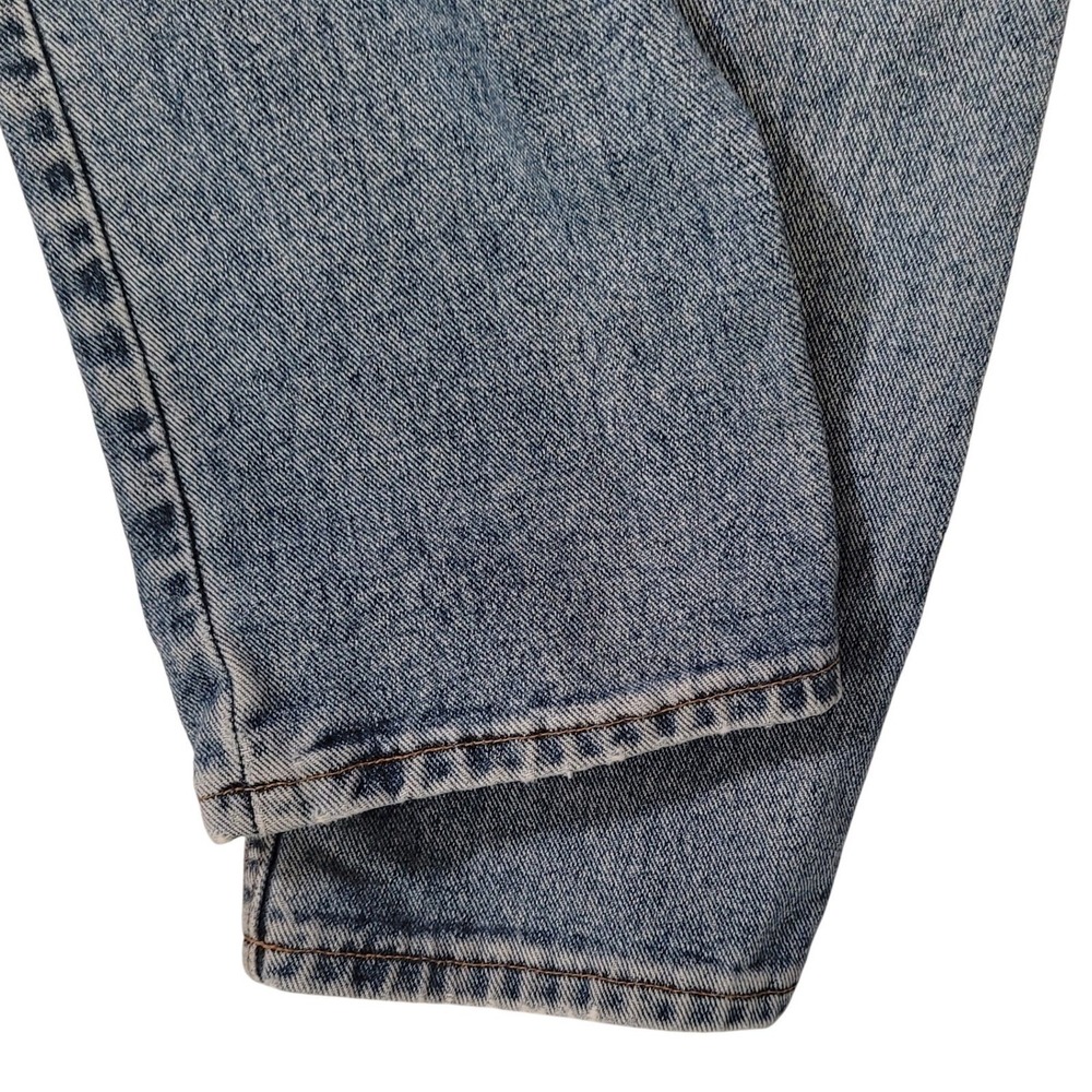 Levis 505 Jeans Vintage 90s Made in USA 32x32 Light Wash Distressed Grunge Zip - Picture 10 of 13